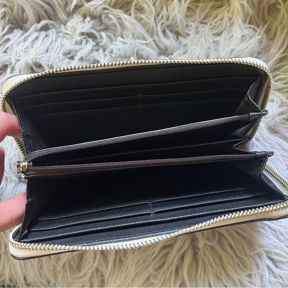 Rebecca Minkoff continental zip-around wallet - blue white leather - Picture 4 of 7